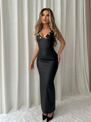 Faux Leather Maxi Dress