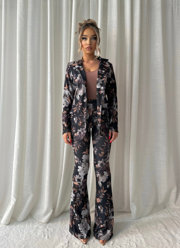 Floral Blazer Pant Set