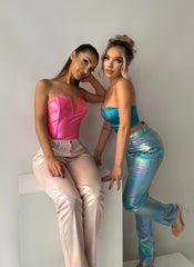 Metallic Pink Pants