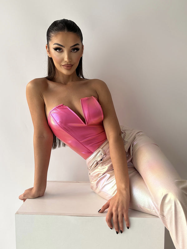 Shiny Leather Bodysuit