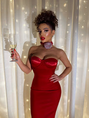 Bandage Rosette Maxi Dress