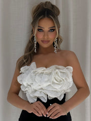 Velvet Sequin Ruffle Dress