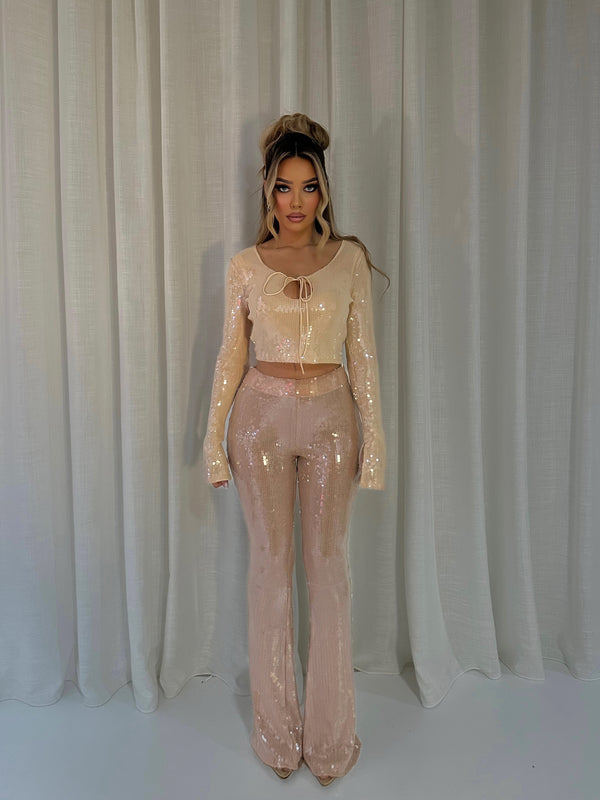 Outshining Sequin Pant Set