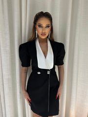 Bow Blazer Mini Dress