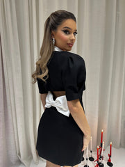 Bow Blazer Mini Dress