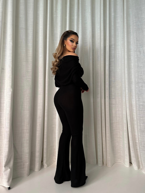 Off shoulder Sweater Jumpsuit
