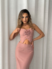 Rosy Skirt Set