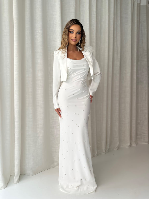 Embellished Maxi Dress Set