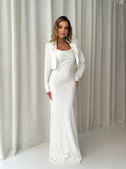 Embellished Maxi Dress Set