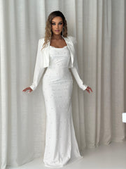 Embellished Maxi Dress Set