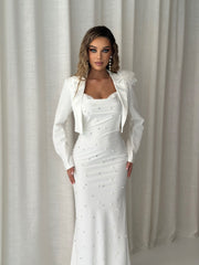 Embellished Maxi Dress Set