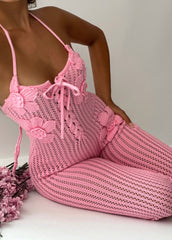 Flower Crochet Jumpsuit