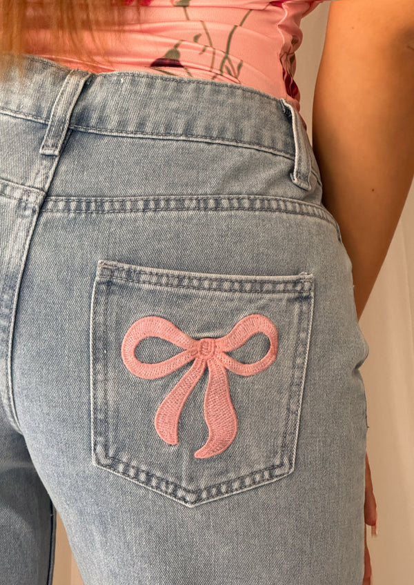 Bow Baggy Jeans
