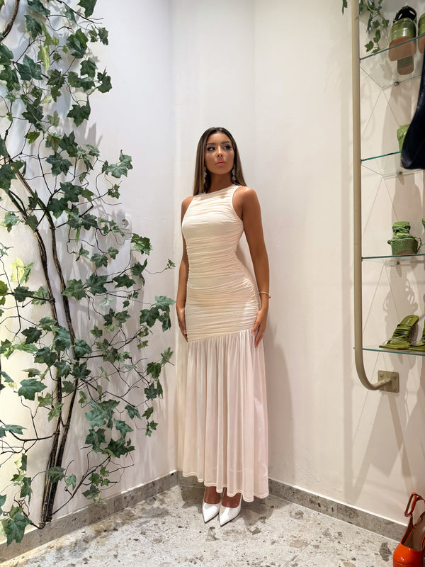 Cream Whisper Dress