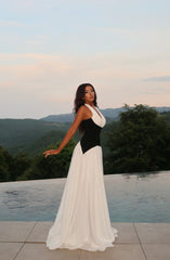 Monochrome Grace Gown