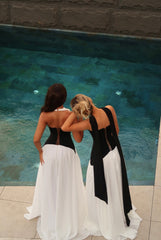 Monochrome Grace Gown