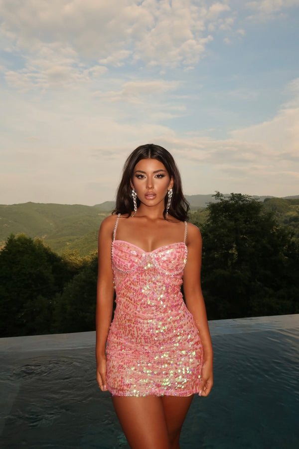 Mermaid Sequin Mini Dress