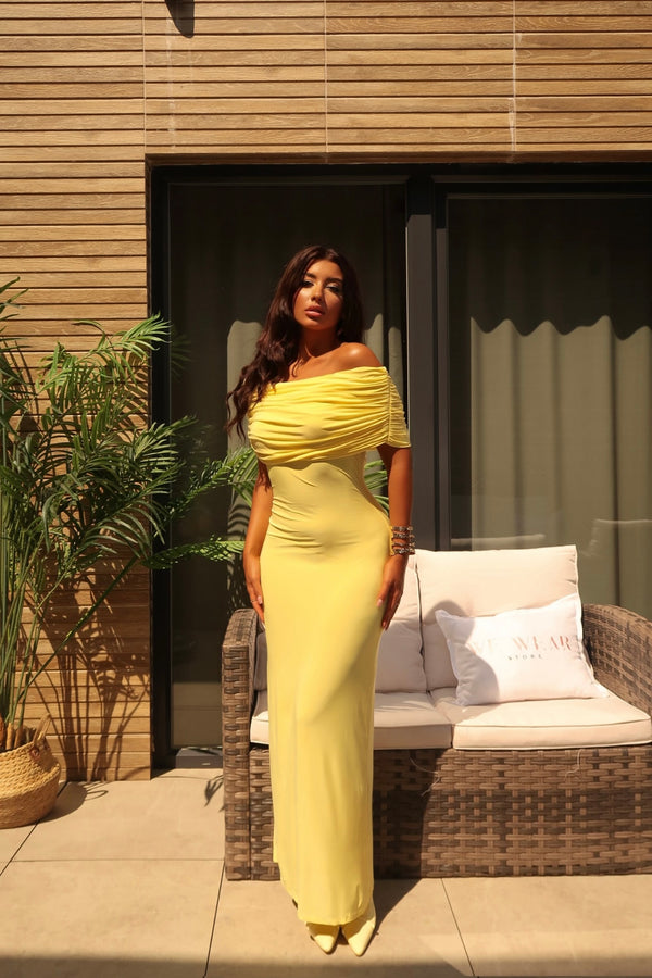 Off Shoulder Maxi Dress