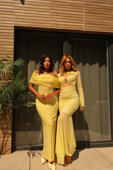 Off Shoulder Maxi Dress