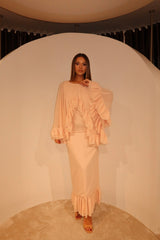 Extreme Overlay Frill Detail Maxi Dress