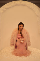 Cozy Faux Fur Maxi Dress