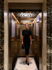 Fold Over Midi Dress