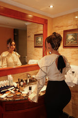 Midnight Flair Ruffle Jumpsuit