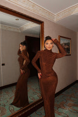 Bronze Backless Gown
