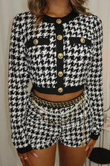 Houndstooth Short Set