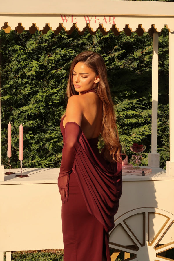 Royal Elegance Midi Dress