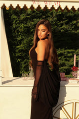 Royal Elegance Midi Dress