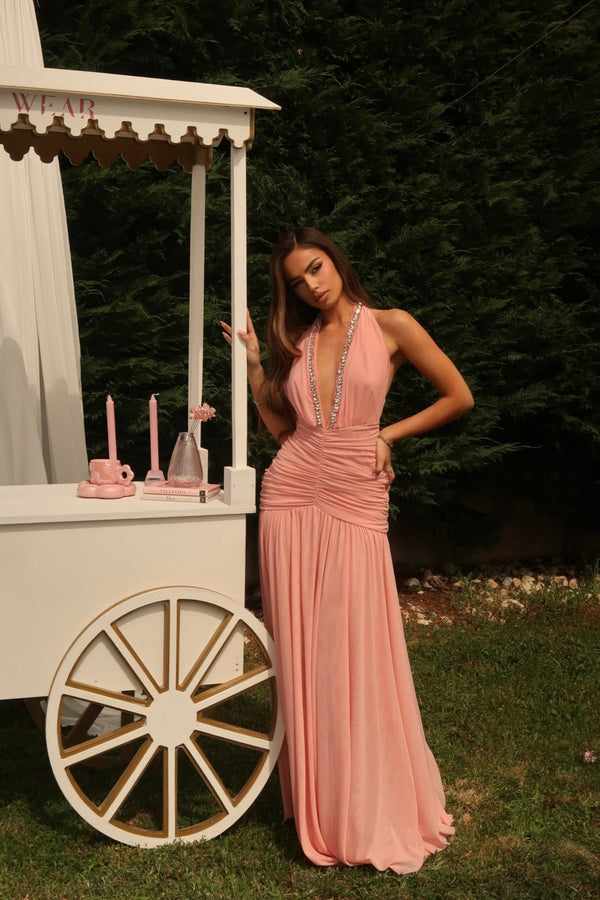 Blush Glamour Evening Gown