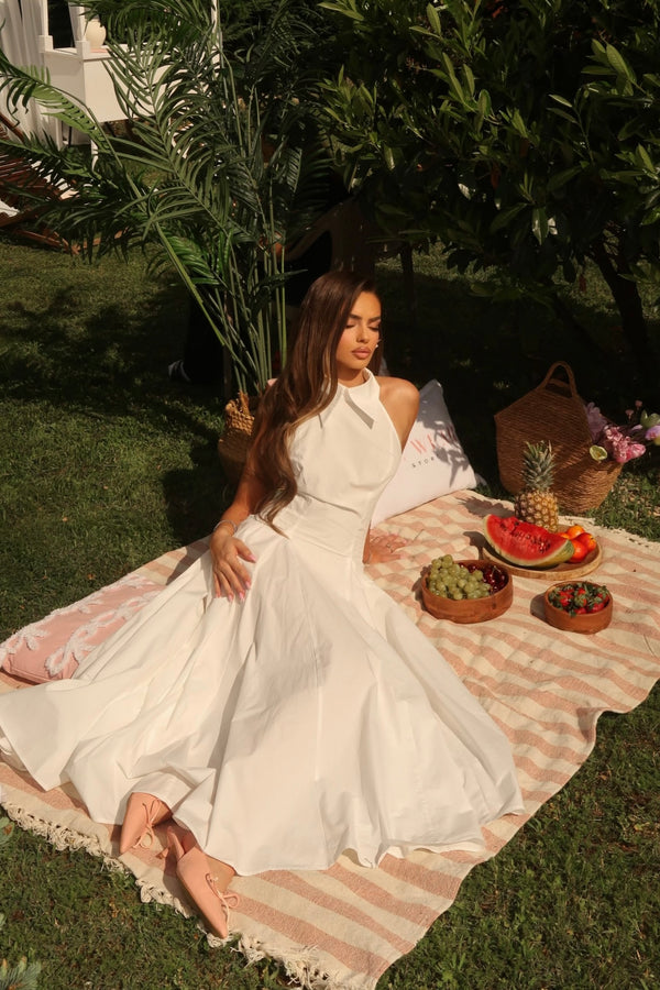 Serene White Maxi Dress