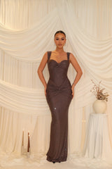 Crystal Twist Evening Gown