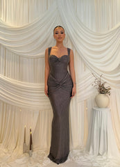 Crystal Twist Evening Gown